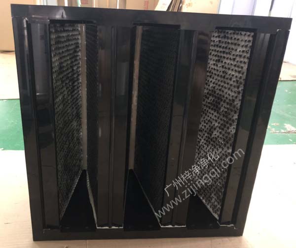 V型W型蜂窝活性炭过滤器
